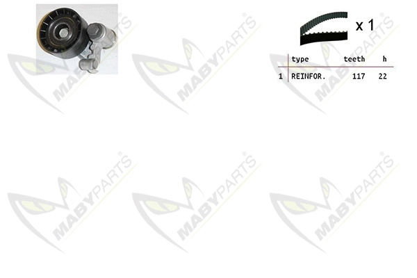 Kit de courroie crantée MABYPARTS OBK010185