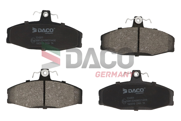 Kit de plaquettes de frein, frein à disque DACO Germany 324303