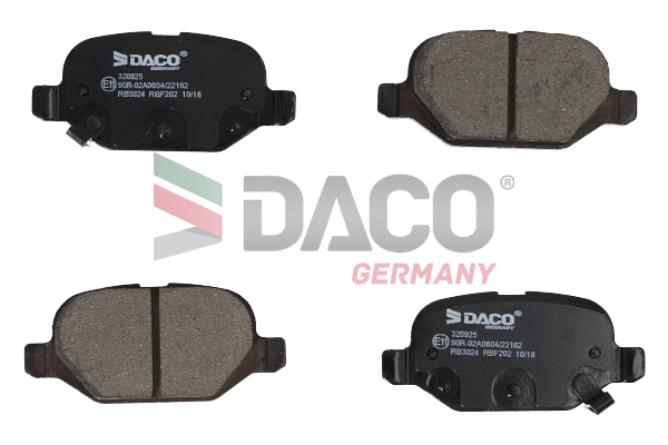 Kit de plaquettes de frein, frein à disque DACO Germany 320925