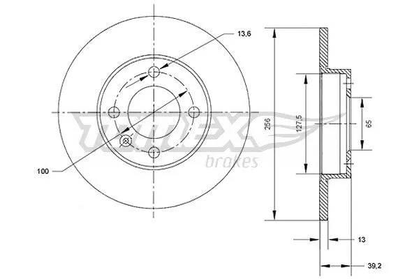 Disque de frein TOMEX Brakes TX 70-32