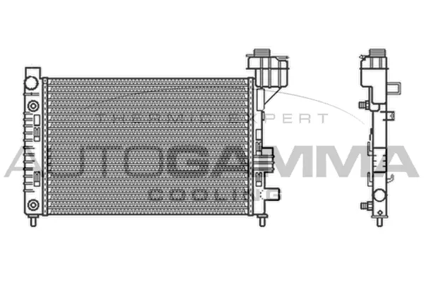 Radiateur, refroidissement du moteur AUTOGAMMA 102000