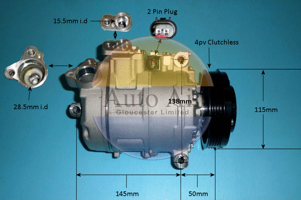 Compresseur, climatisation AUTO AIR GLOUCESTER 14-9653p