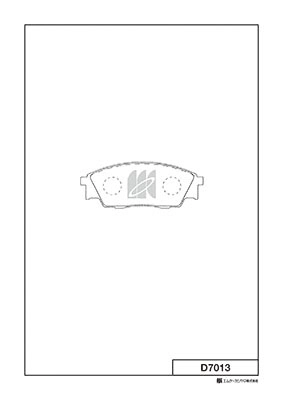 Kit de plaquettes de frein, frein à disque MK Kashiyama D7013
