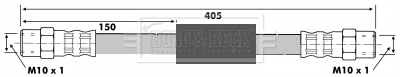 Flexible de frein BORG & BECK BBH6423
