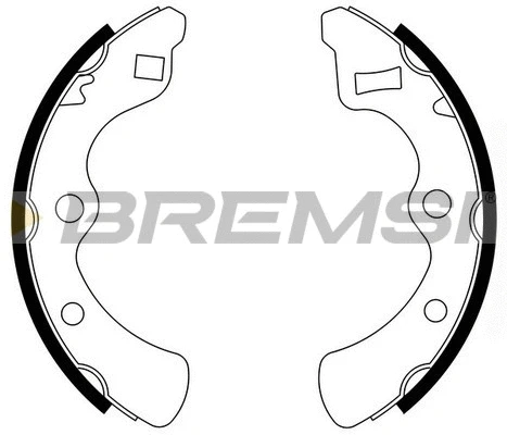 Jeu de mâchoires de frein BREMSI GF0704