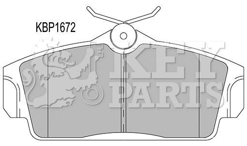 Kit de plaquettes de frein, frein à disque KEY PARTS KBP1672