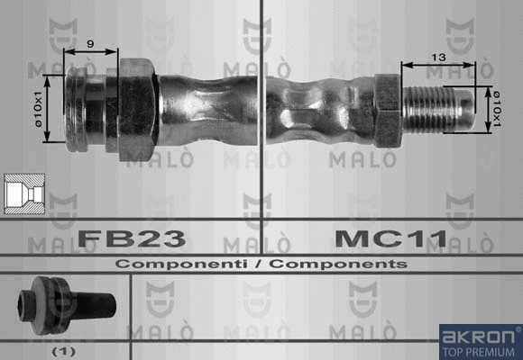 Flexible de frein AKRON-MALÒ 8401