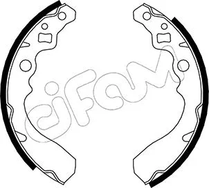 Jeu de mâchoires de frein CIFAM 153-034