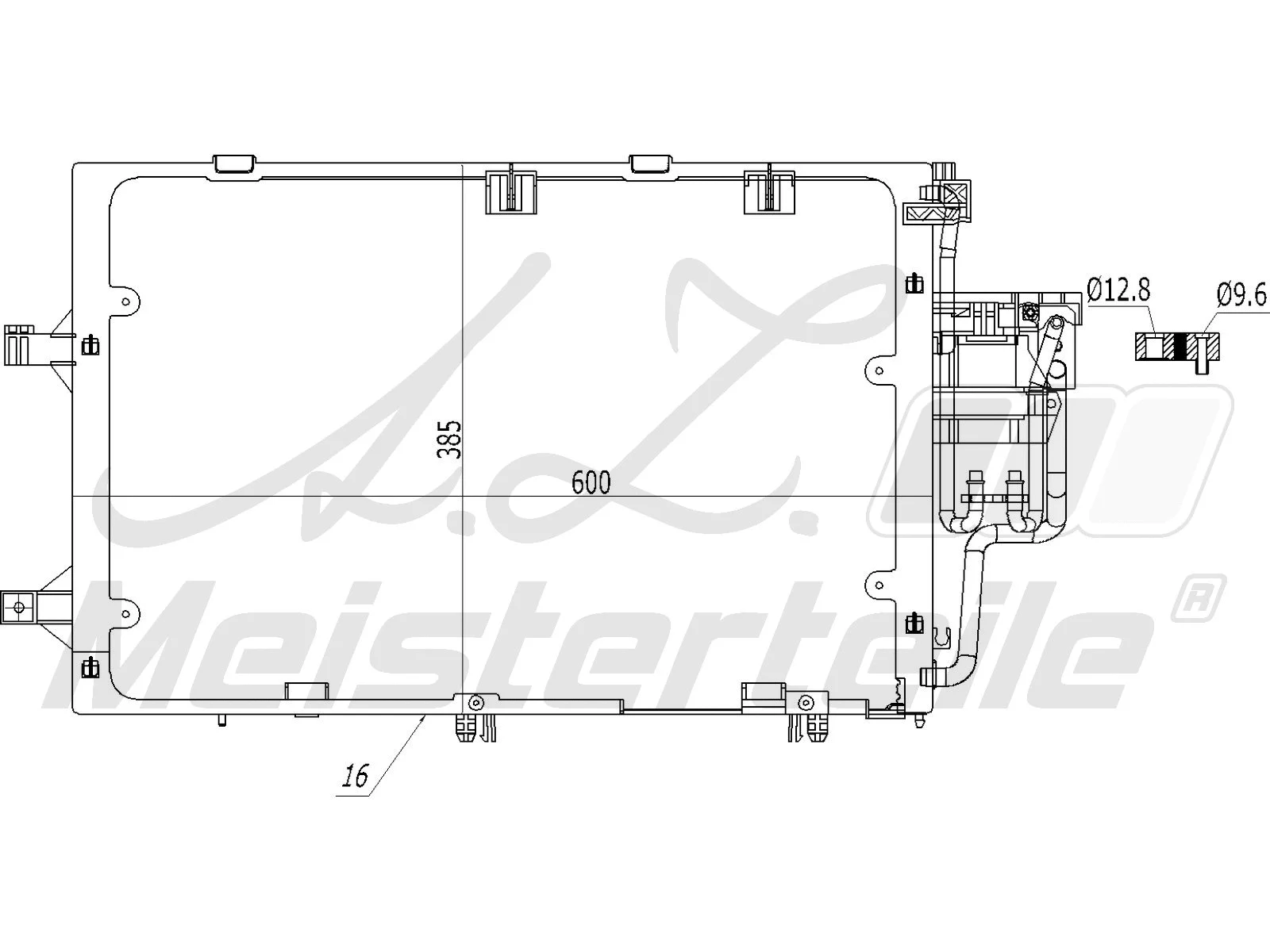 Condenseur, climatisation A.Z. Meisterteile AZMT-45-030-1369