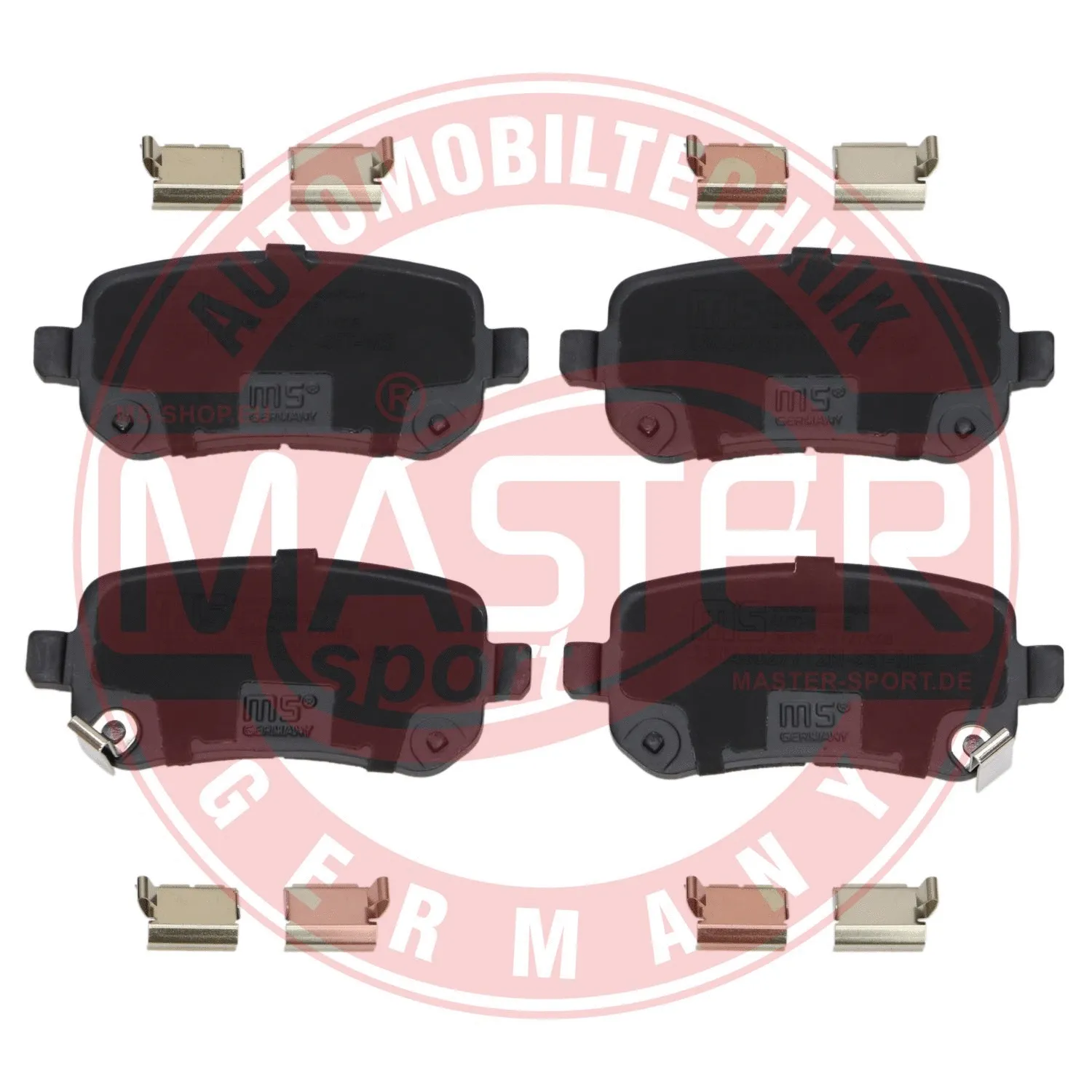 Kit de plaquettes de frein, frein à disque MASTER-SPORT GERMANY 13046027712N-SET-MS