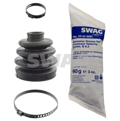 Jeu de joints-soufflets, arbre de commande SWAG 82 91 7084