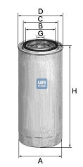 Filtre à carburant UFI 24.329.00