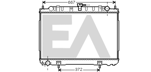 Radiateur, refroidissement du moteur EACLIMA 31R18097