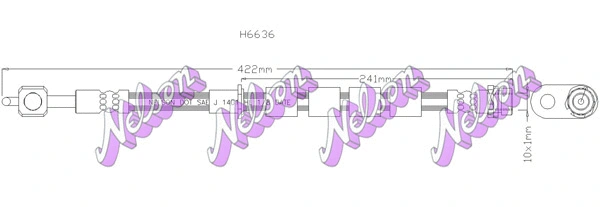Flexible de frein KAWE H6636