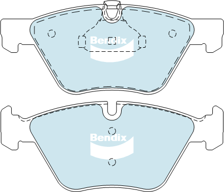 Kit de plaquettes de frein, frein à disque BENDIX-SEA DB1856 MKT