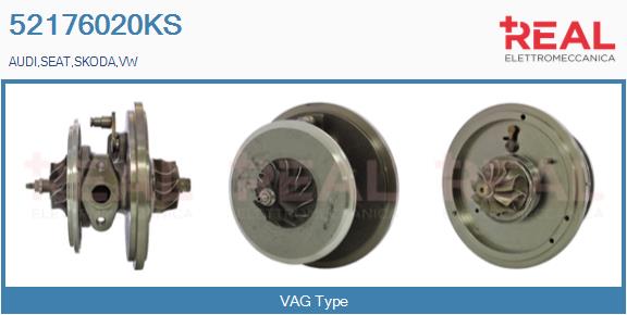 Groupe carter, turbocompresseur REAL 52176020KS
