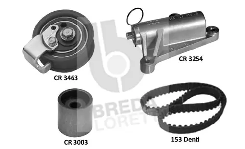 Kit de courroie crantée BREDA LORETT KCD0625