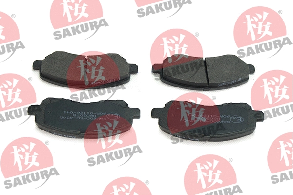 Kit de plaquettes de frein, frein à disque SAKURA 600-50-4340