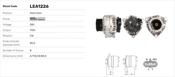 Alternateur LUSA LEA1226