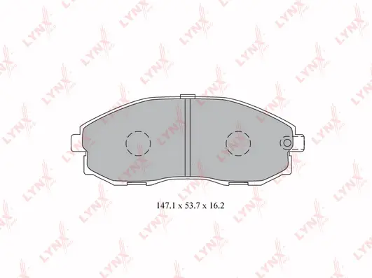 Kit de plaquettes de frein, frein à disque LYNXAUTO BD-3613