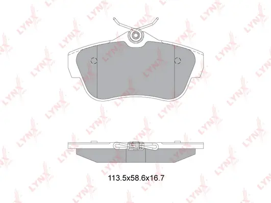 Kit de plaquettes de frein, frein à disque LYNXAUTO BD-2228