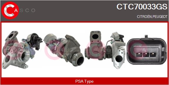 Turbocompresseur, suralimentation CASCO CTC70033GS