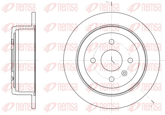 Disque de frein REMSA 6873.00