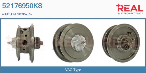 Groupe carter, turbocompresseur REAL 52176950KS