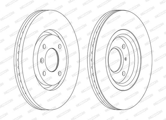Disque de frein FERODO DDF1152P-D