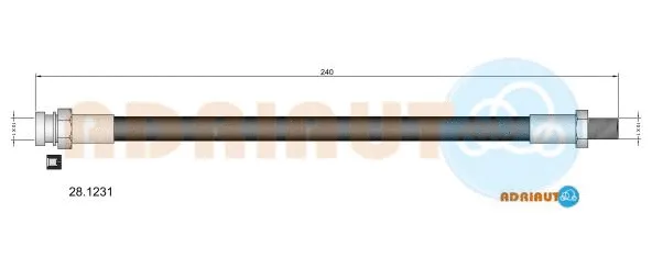 Flexible de frein ADRIAUTO 28.1231