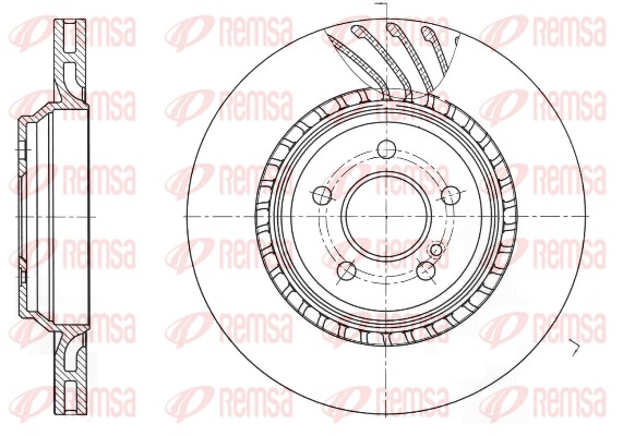 Disque de frein REMSA 61740.10