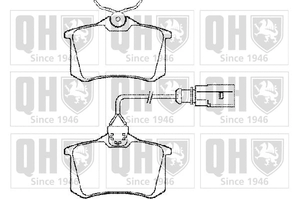 Kit de plaquettes de frein, frein à disque QUINTON HAZELL BP1301