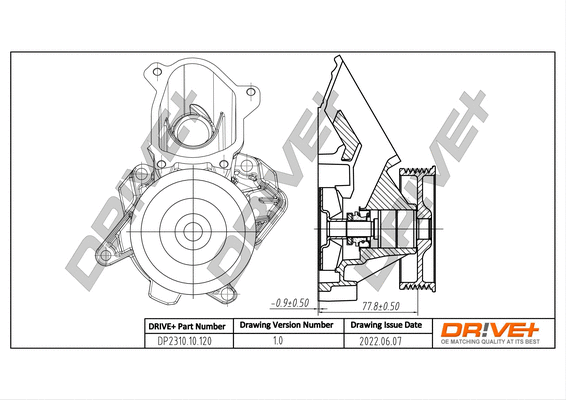 Pompe à eau, refroidissement du moteur Dr!ve+ DP2310.10.120