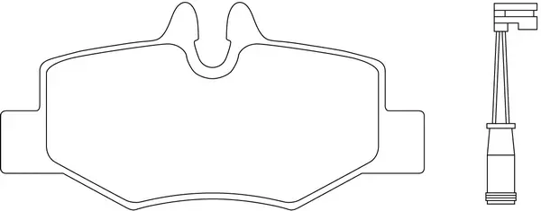 Kit de plaquettes de frein, frein à disque SB BP31407W