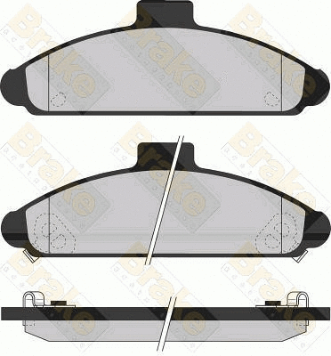 Kit de plaquettes de frein, frein à disque Brake ENGINEERING PA936