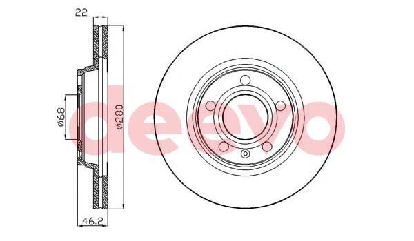 Disque de frein DEEVO BD33580