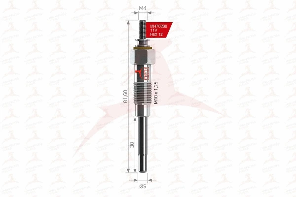 Bougie de préchauffage MEHA AUTOMOTIVE MH70268