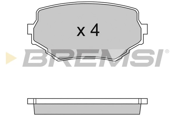 Kit de plaquettes de frein, frein à disque BREMSI BP2713