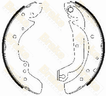 Jeu de mâchoires de frein Brake ENGINEERING SH2486