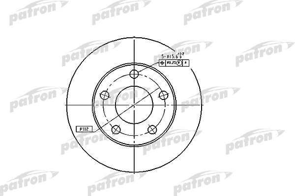 Disque de frein PATRON PBD4026