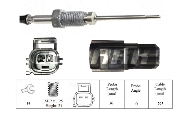 Capteur, température des gaz LEMARK LXT087