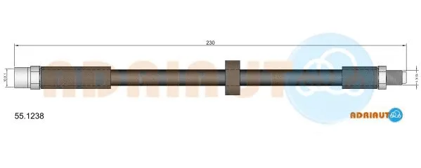 Flexible de frein ADRIAUTO 55.1238