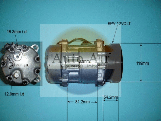 Compresseur, climatisation AUTO AIR GLOUCESTER 14-9699P