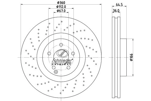 Disque de frein SCHNIEDER AUTOTECH BZS55.00097