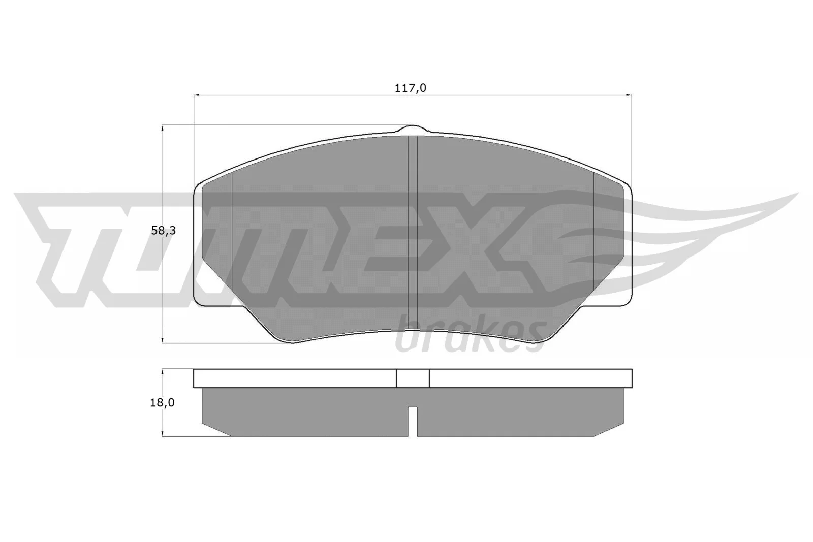 Kit de plaquettes de frein, frein à disque TOMEX Brakes TX 10-30