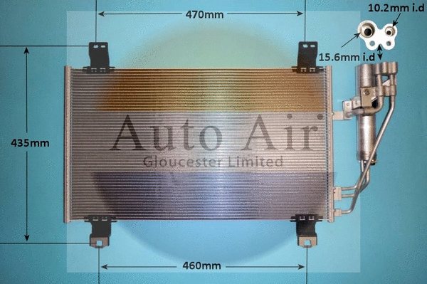 Condenseur, climatisation AUTO AIR GLOUCESTER 16-9996