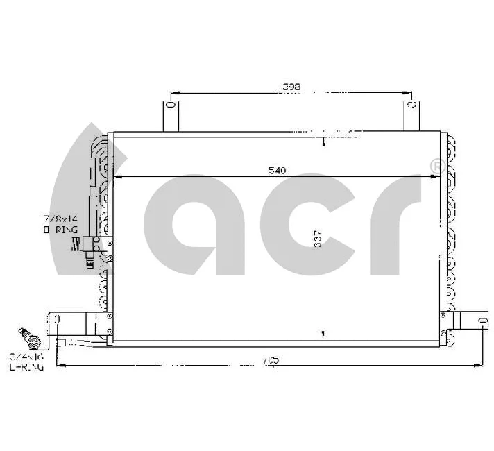 Condenseur, climatisation ACR 300366