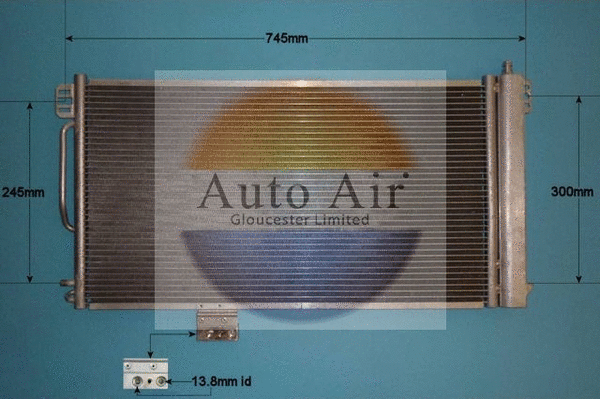Condenseur, climatisation AUTO AIR GLOUCESTER 16-1211