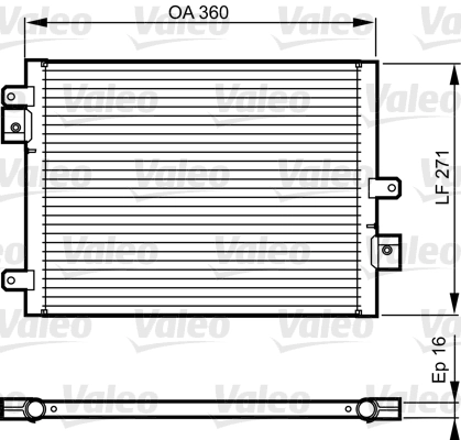 Condenseur, climatisation VALEO 814167