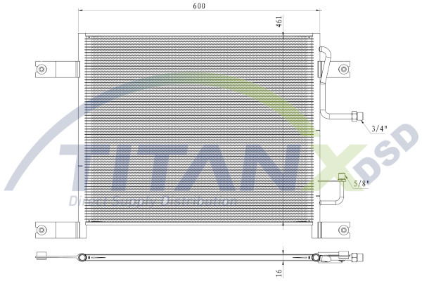 Condenseur, climatisation TitanX CD159002